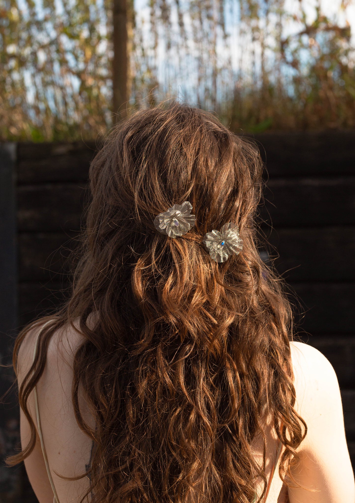 Emily Crystal Viola Hair Pins