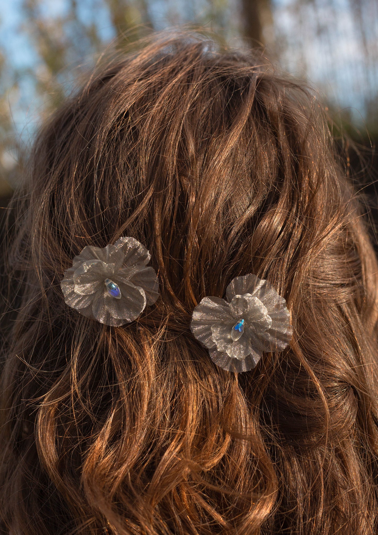 Emily Crystal Viola Hair Pins